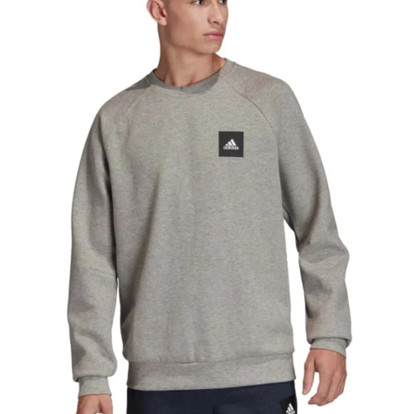 adidas Other - Adidas Must Haves Crew Neck Gray Sweatshirt Men's Large L Unisex